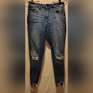 DL1961 Farrow Instaslim Laramie Wash Distressed Ankle Jeans Size 27